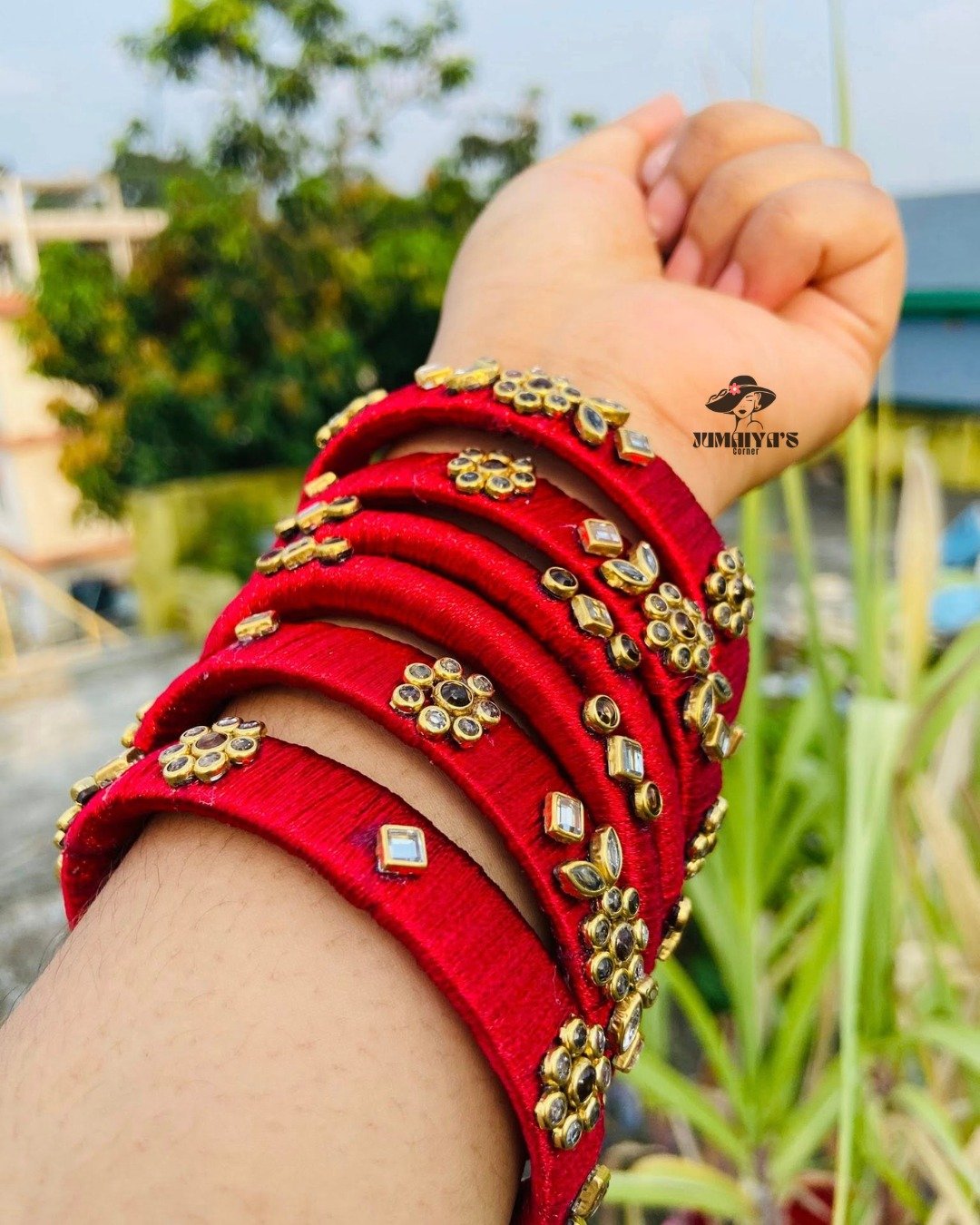 রেশমি সুতার হ্যান্ড মেইড চুরি (৬ পিস সেট)